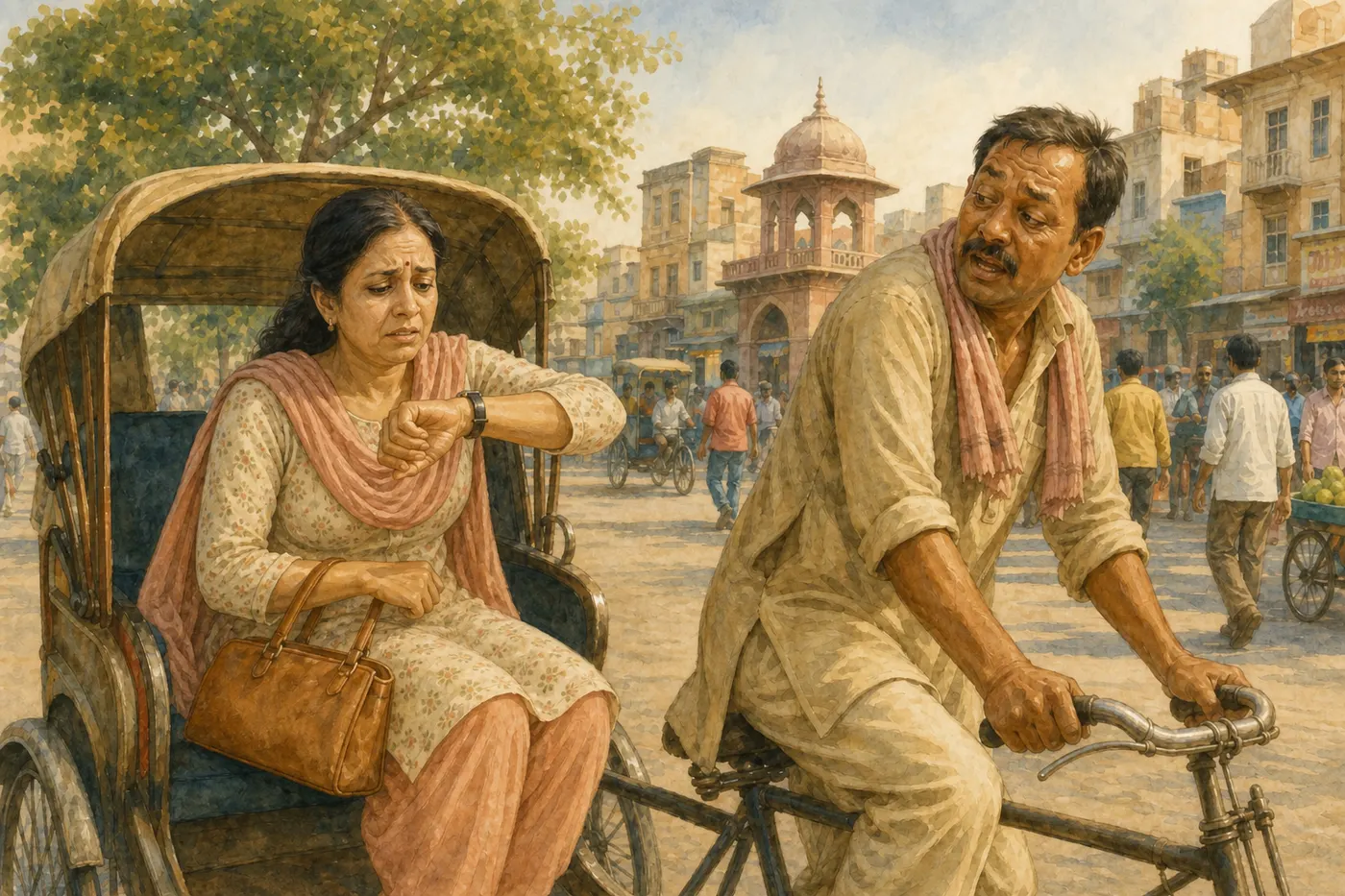 ਪਾਂਚ ਮਿੰਟ ਪਹਿਲੇ ਨਹੀਂ ਚੱਲ ਸਕਤੀ ਥੀ?